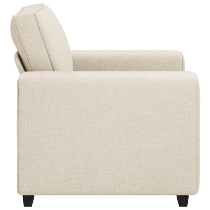 Sofa Stoel Beige 100 cm Linnenmix Stoffen