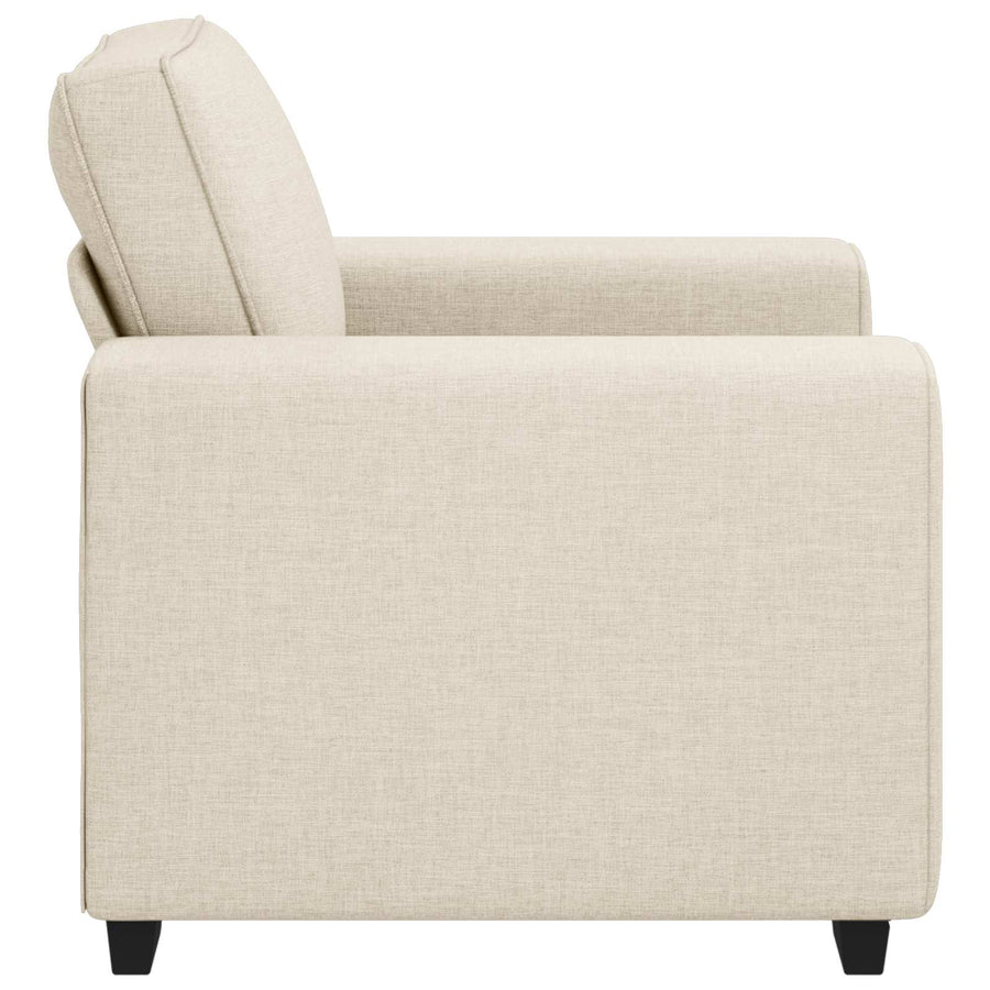 Sofa Stoel Beige 100 cm Linnenmix Stoffen