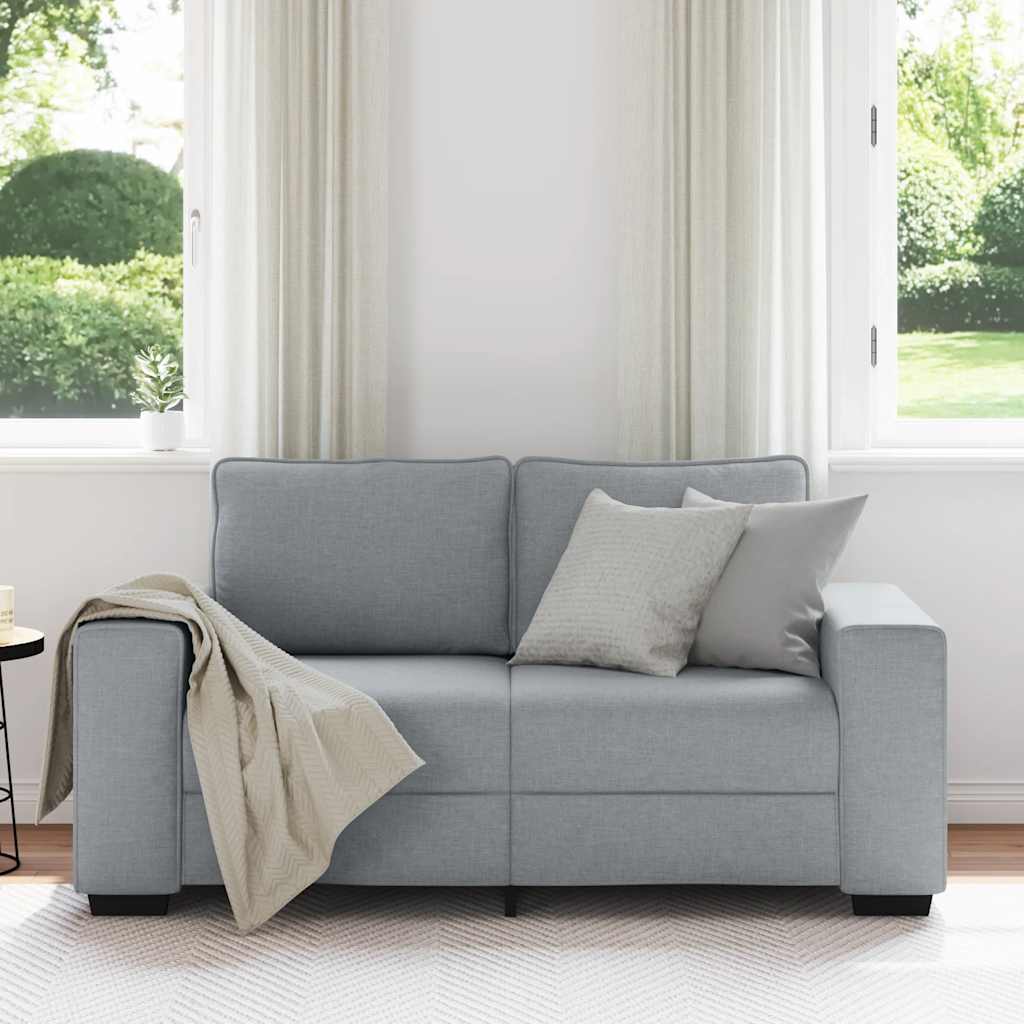2-Zitsbank Stof 120 cm Lichtgrijs
