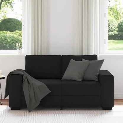 2-Zitsbank Stof 120 cm Zwart