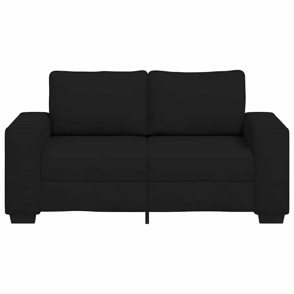 2-Zitsbank Stof 120 cm Zwart
