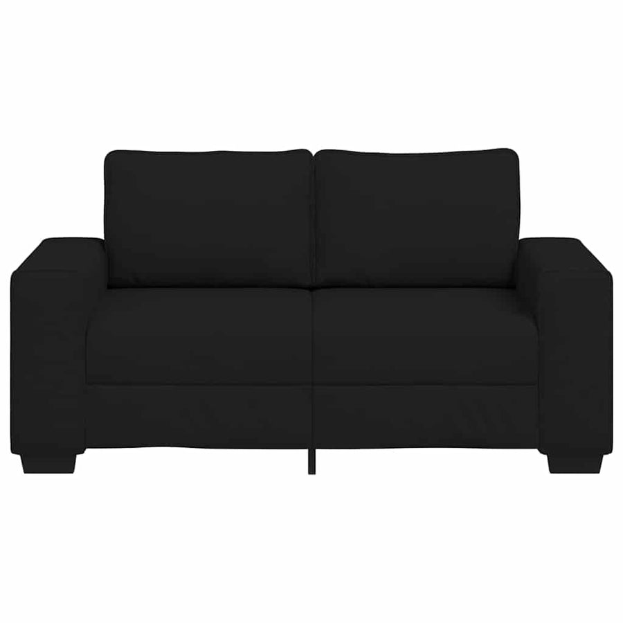 2-Zitsbank Stof 120 cm Zwart