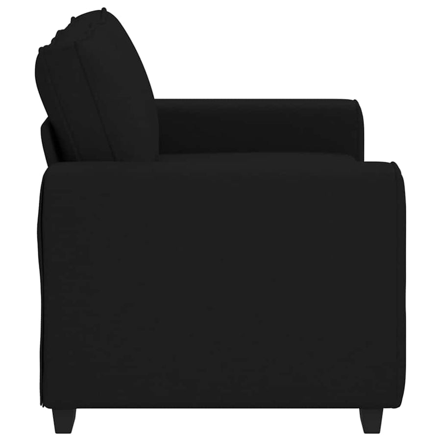 2-Zitsbank Stof 120 cm Zwart
