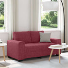 2-zitsbank wijnrood 160x77x82 cm stof