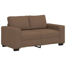 2-zitsbank bruin 160x77x82 cm stof