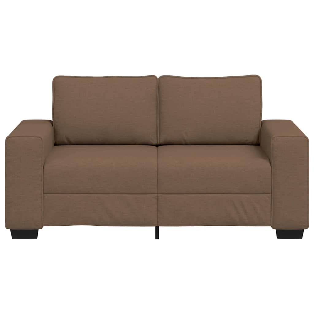 2-zitsbank bruin 160x77x82 cm stof