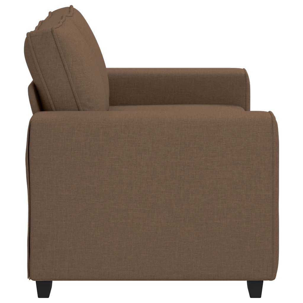 2-zitsbank bruin 160x77x82 cm stof