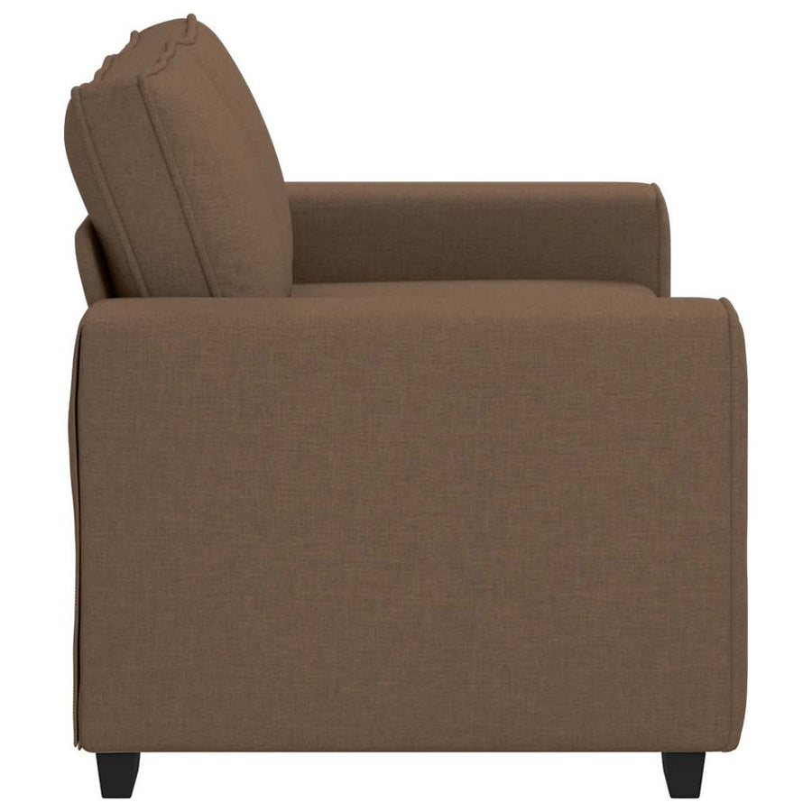 2-zitsbank bruin 160x77x82 cm stof