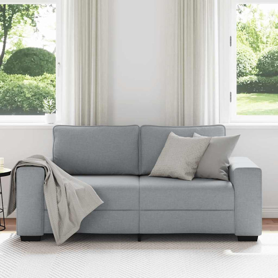 2-Zitsbank Stof 140 cm Lichtgrijs