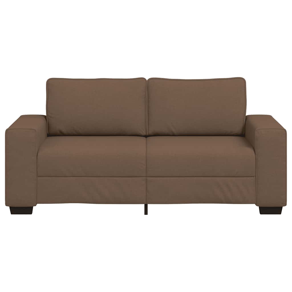 2-zitsbank bruin 180x77x82 cm stof