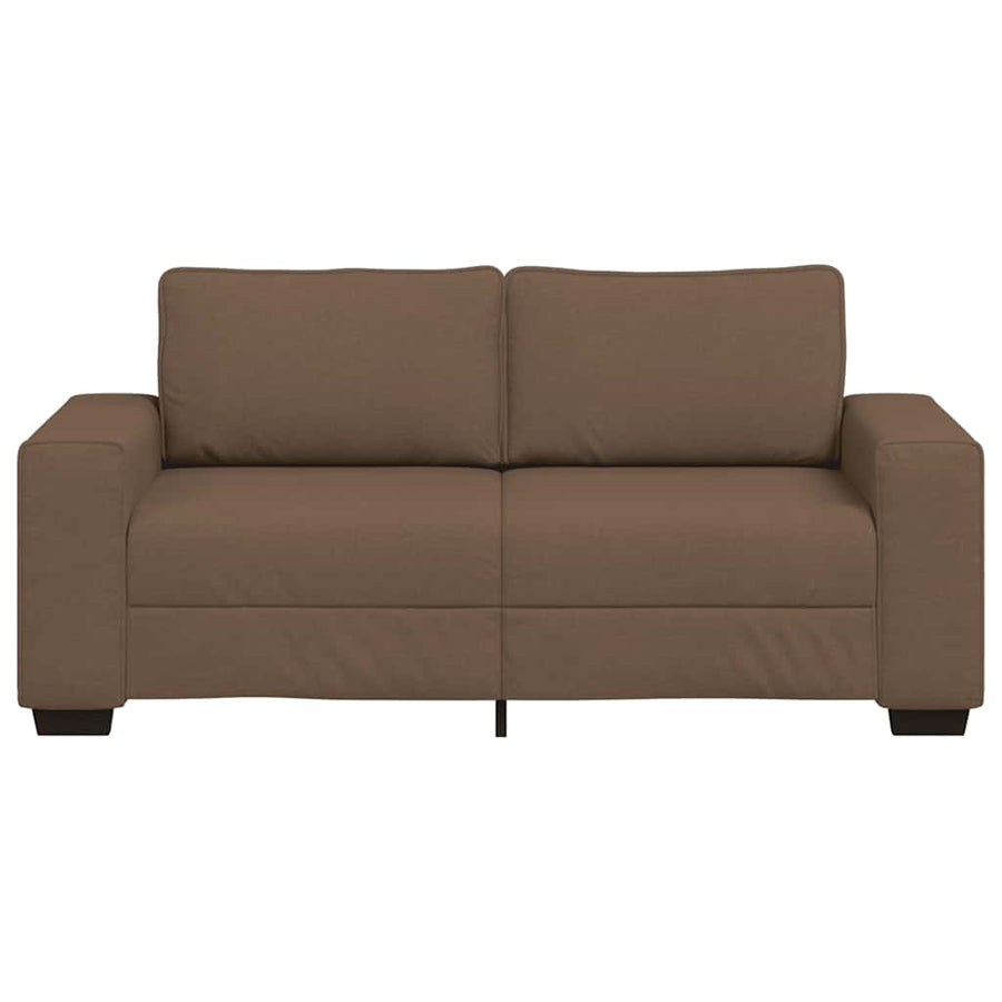 2-zitsbank bruin 180x77x82 cm stof
