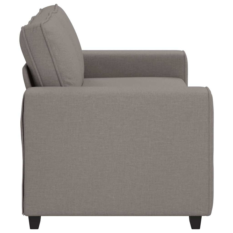 2-zitsbank Taupe 180x77x82 cm Stof