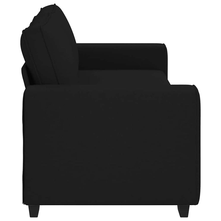 3-Zitsbank Stof 180 cm Zwart