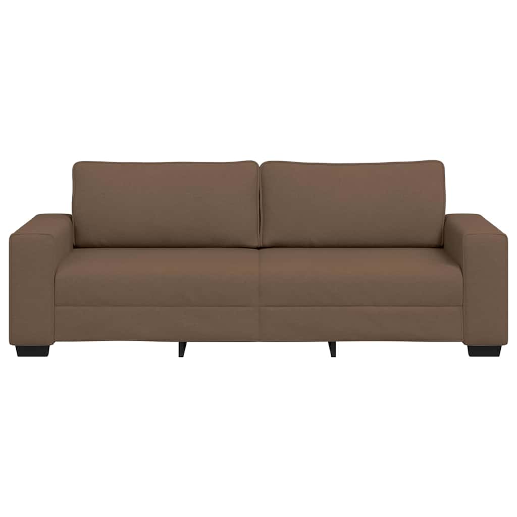 3-zitsbank bruin 220x77x82 cm stof