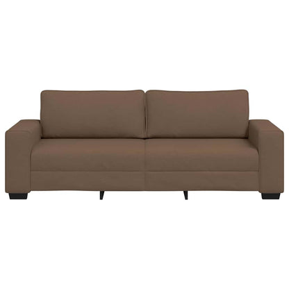 3-zitsbank bruin 220x77x82 cm stof