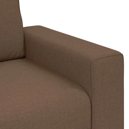 3-zitsbank bruin 220x77x82 cm stof