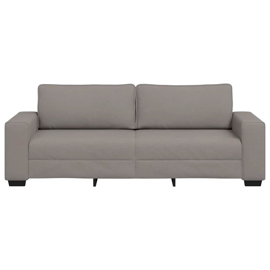 3-zitsbank Taupe 220x77x82 cm Stof