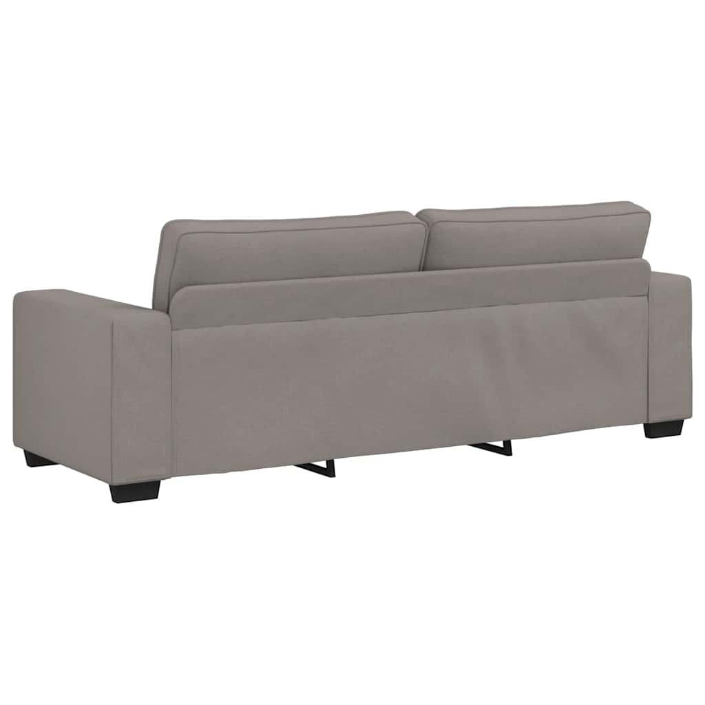 3-zitsbank Taupe 220x77x82 cm Stof