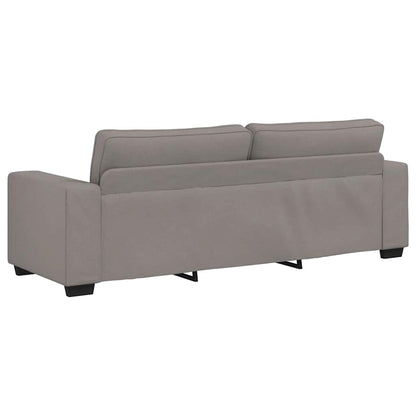 3-zitsbank Taupe 220x77x82 cm Stof