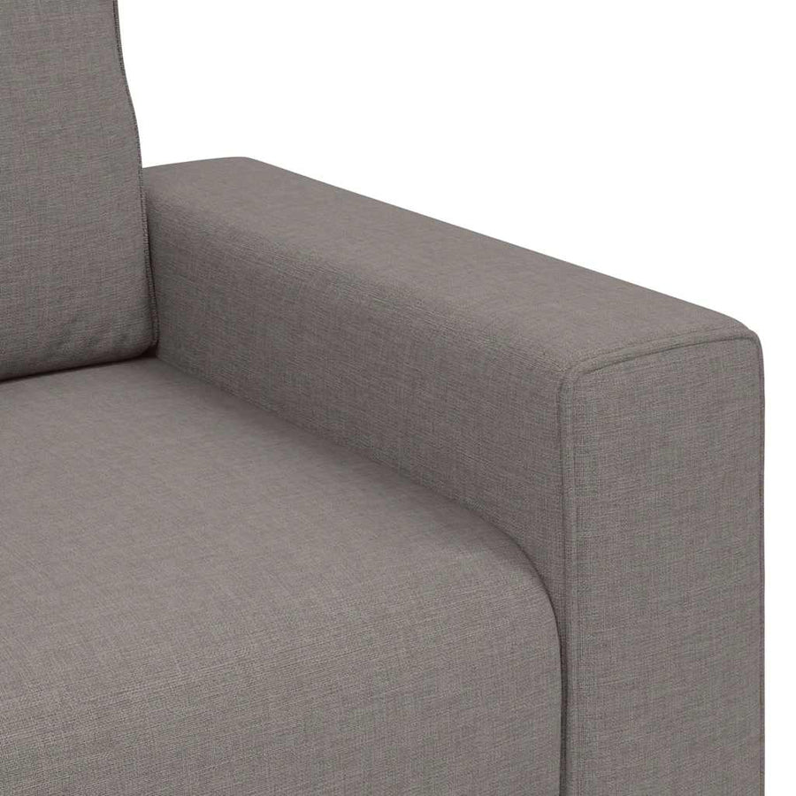 3-zitsbank Taupe 220x77x82 cm Stof