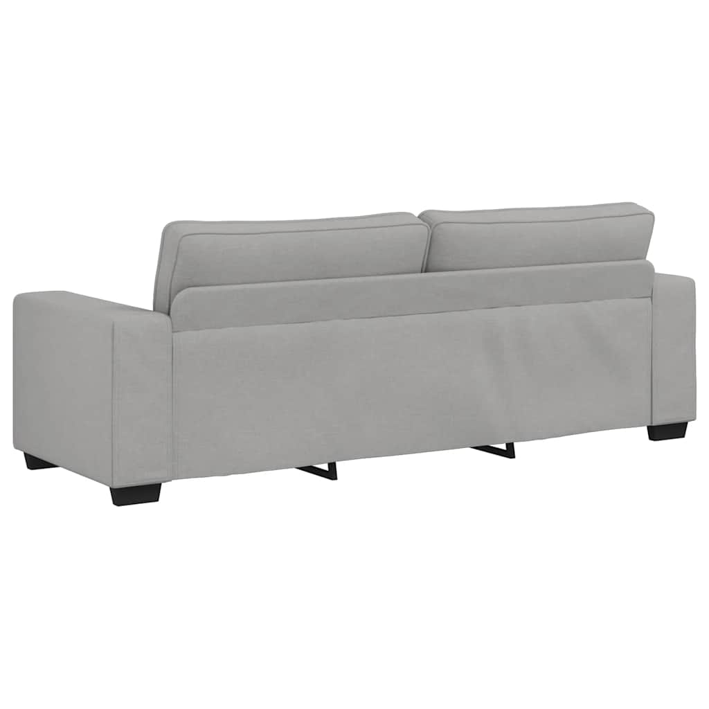 3-zitsbank Wolkengrijs 220x77x82 cm Stof
