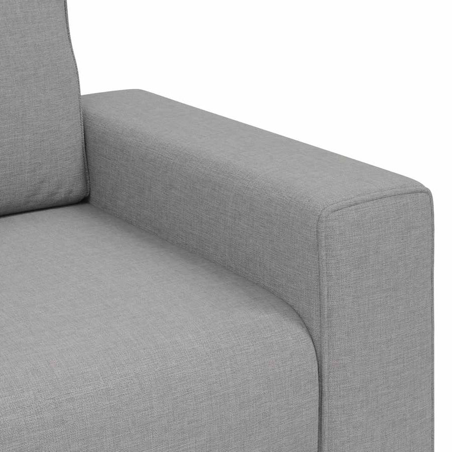 3-zitsbank Wolkengrijs 220x77x82 cm Stof