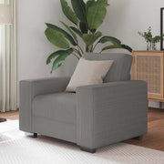 Sofastoel lichtgrijs 100x77x82 cm corduroy