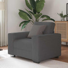 Armchair 100x77x82 cm corduroy fabric dark grey