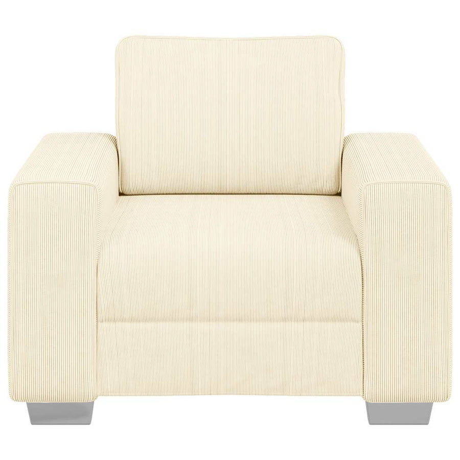 Sofastoel Crème 100x77x82 cm Corduroy Stof