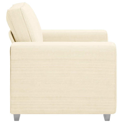 Sofastoel Crème 100x77x82 cm Corduroy Stof
