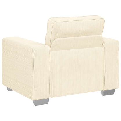 Sofastoel Crème 100x77x82 cm Corduroy Stof