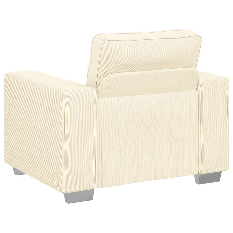 Sofastoel Crème 100x77x82 cm Corduroy Stof