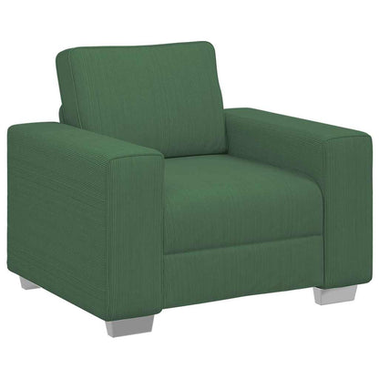 Sofastoel Donkergroen 100x77x82 cm Corduroy Stof