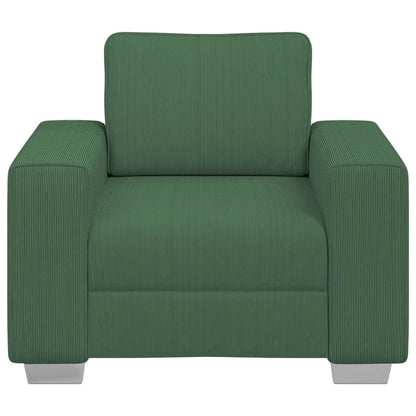 Sofastoel Donkergroen 100x77x82 cm Corduroy Stof