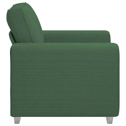 Sofastoel Donkergroen 100x77x82 cm Corduroy Stof