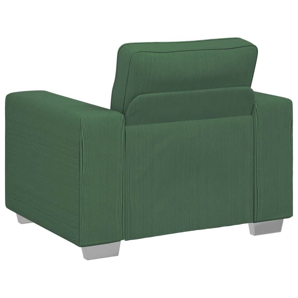 Sofastoel Donkergroen 100x77x82 cm Corduroy Stof