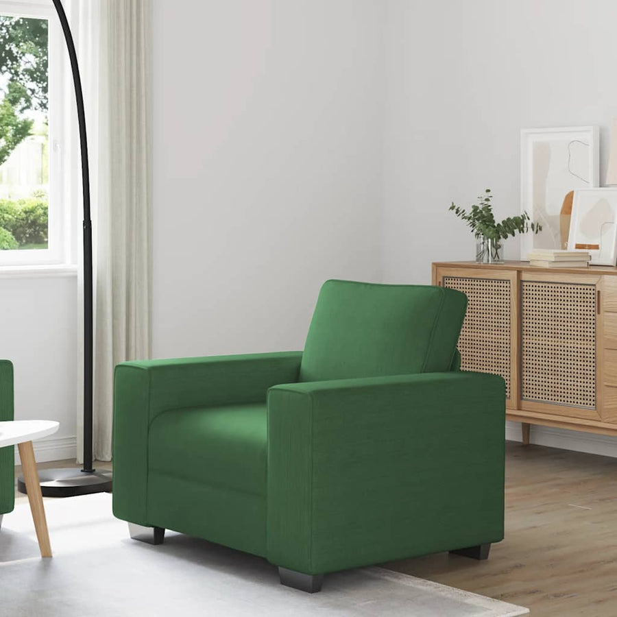 Sofastoel Donkergroen 100x77x82 cm Corduroy Stof