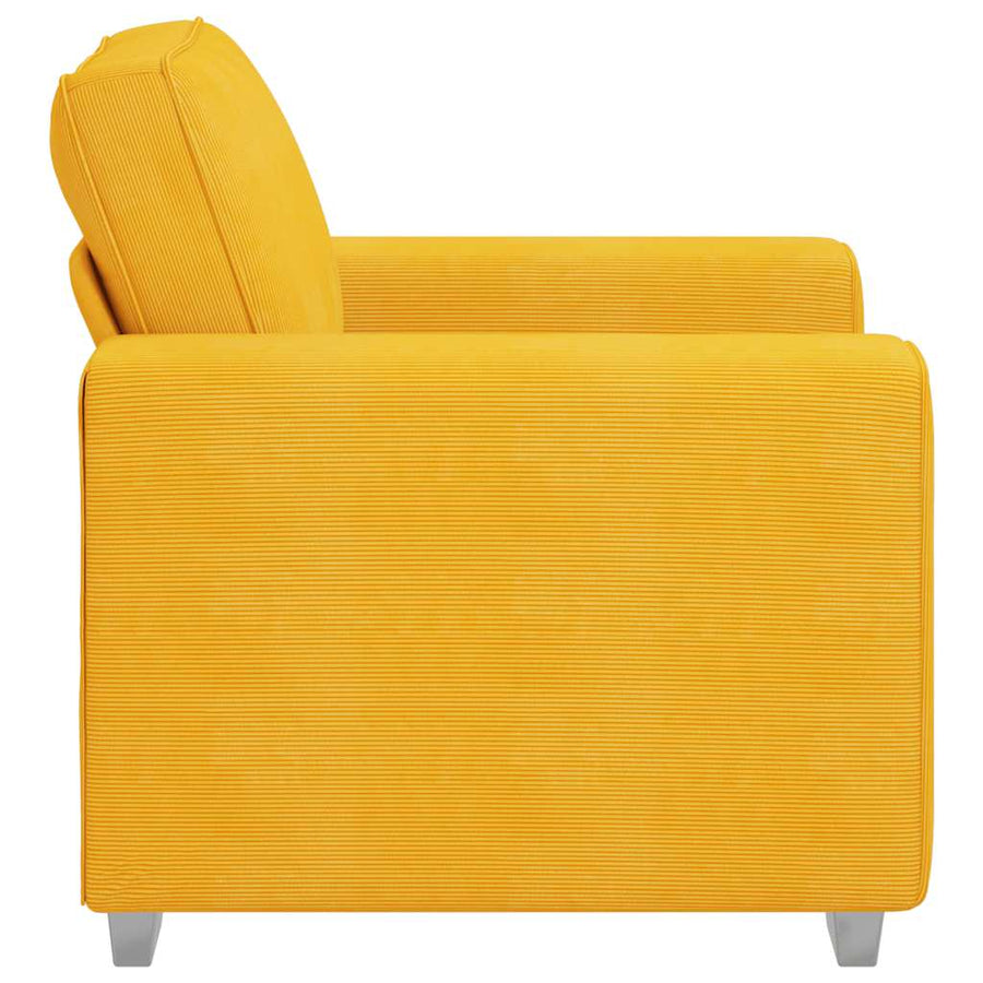 Sofastoel Lichtgeel 100x77x82 cm Corduroy Stof