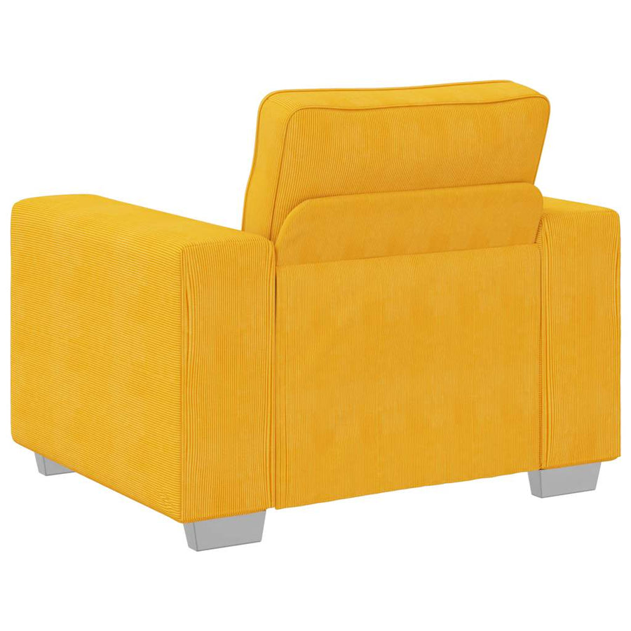 Sofastoel Lichtgeel 100x77x82 cm Corduroy Stof