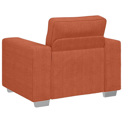 Sofastoel Rood Oranje 100x77x82 cm Corduroy Stof