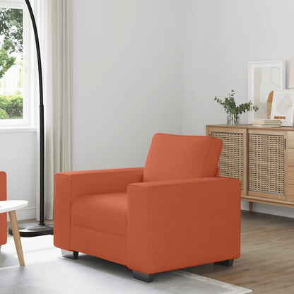 Sofastoel Rood Oranje 100x77x82 cm Corduroy Stof