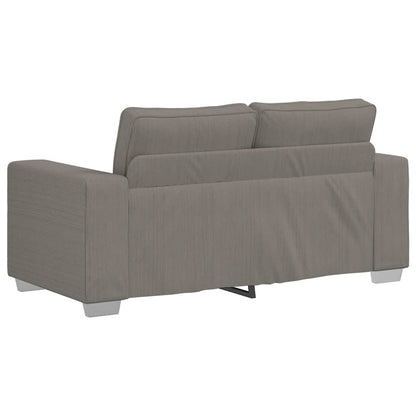 Loveseat Sofa Lichtgrijs 160x77x82 cm Corduroy Stof