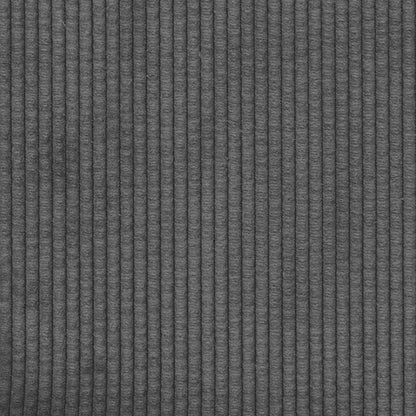Loveseat Bank Corduroy Stof 120 cm Donkergrijs