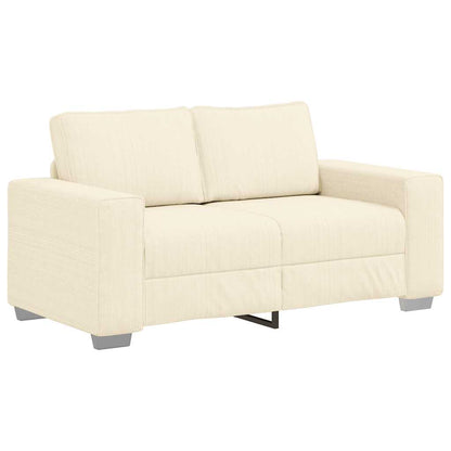 Loveseat Sofa Crème 160x77x82 cm Corduroy Stof