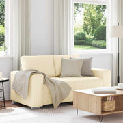 Loveseat 160x77x82 cm crème corduroy