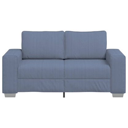 Loveseat Sofa Blauw 160x77x82 cm Corduroy Stof