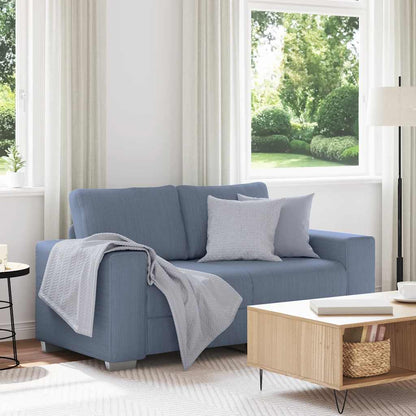 Loveseat Sofa Blauw 160x77x82 cm Corduroy Stof