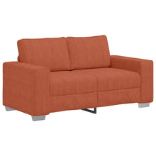 Loveseat Sofa Rood Oranje 160x77x82 cm Corduroy Stof