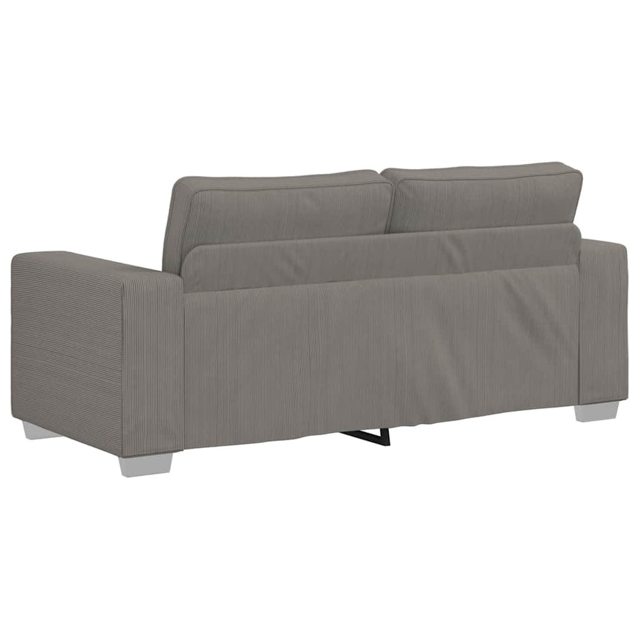 Loveseat Sofa Lichtgrijs 180x77x82 cm Corduroy Stof
