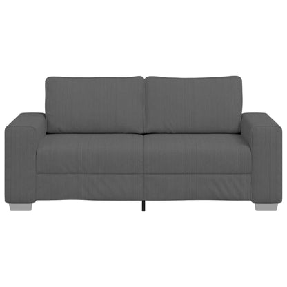 Loveseat Bank Corduroy Stof 140 cm Donkergrijs